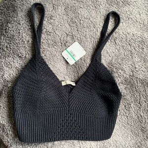 FREE PEOPLE CROCHET CROP TANK
